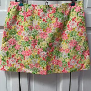 Lilly Pulitzer Floral Mini Skirt